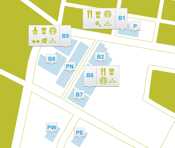 Map of the Cambridge Campus