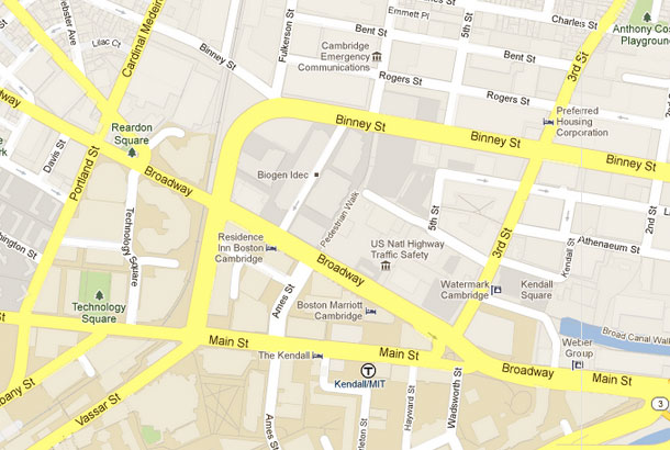 Map of Kendall Square